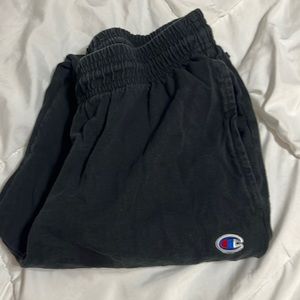 Champion, athletic women’s, small fleece, joggers, black drawstring string